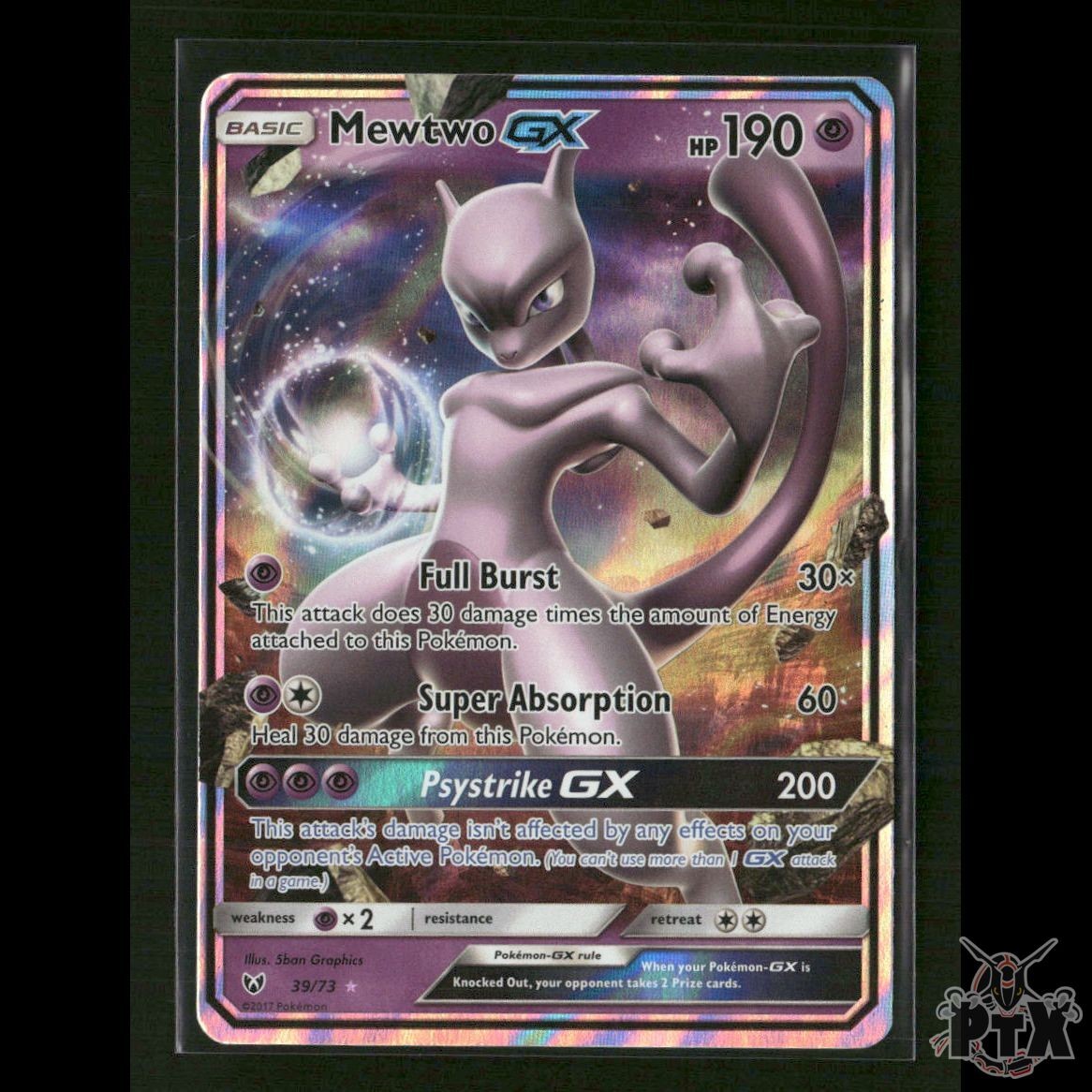 Mewtwo GX 39/73 Shining Legends NM Pokemon