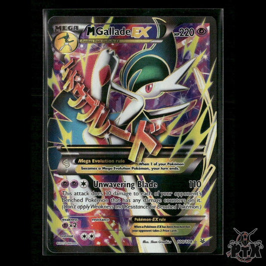 M Gallade EX (Full Art) 100/108 XY - Roaring Skies NM Pokemon