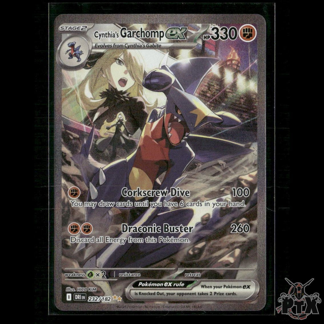 Cynthia's Garchomp ex 232/182 SV10: Destined Rivals NM Pokemon