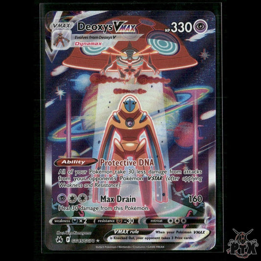 Deoxys VMAX GG45/GG70 SWSH: Crown Zenith: Galarian Gallery NM Pokemon