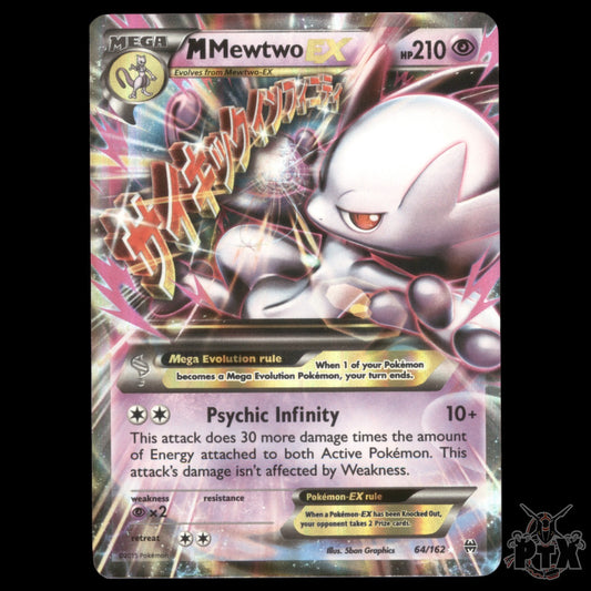 M Mewtwo EX #64/162 Breakthrough NM/LP Pokemon 2015