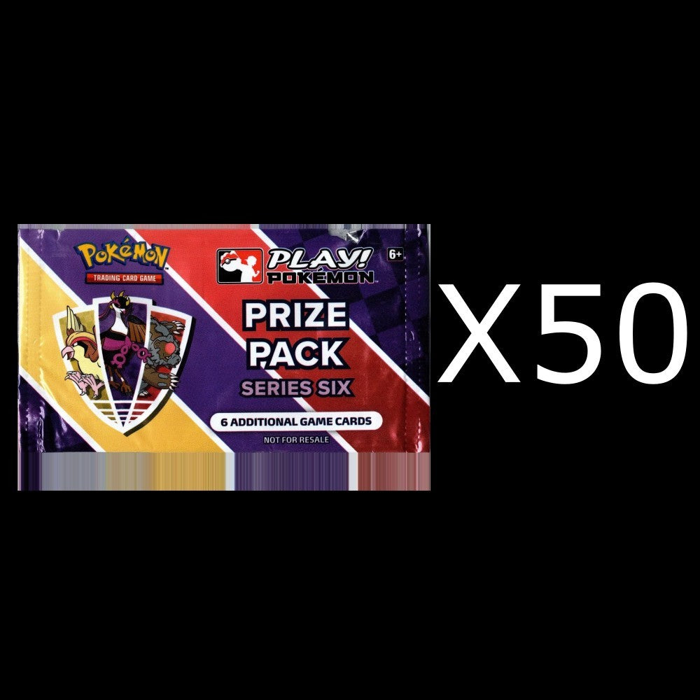 Prize Pack Series 6 Bundle of 50 Booster Pack Pokemon 2025