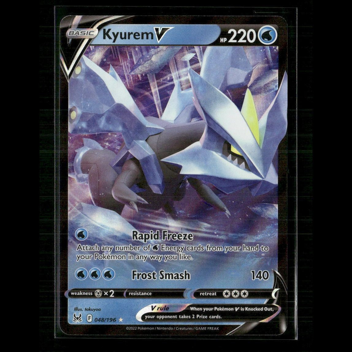 Kyurem V 048/196 SWSH11: Lost Origin NM Pokemon