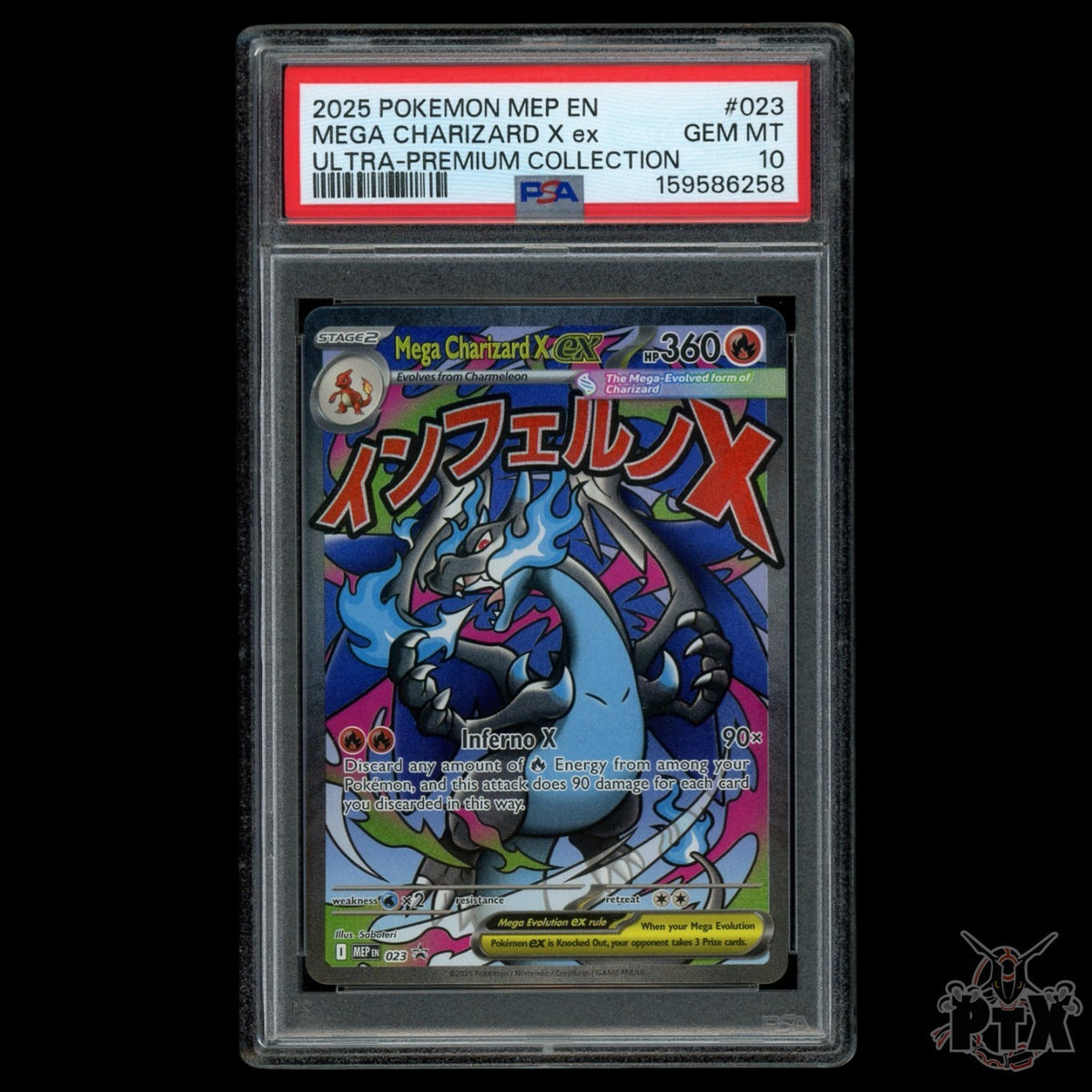 Mega Charizard X ex 023 PSA 10 Mega Evolution Promo Pokemon 2025