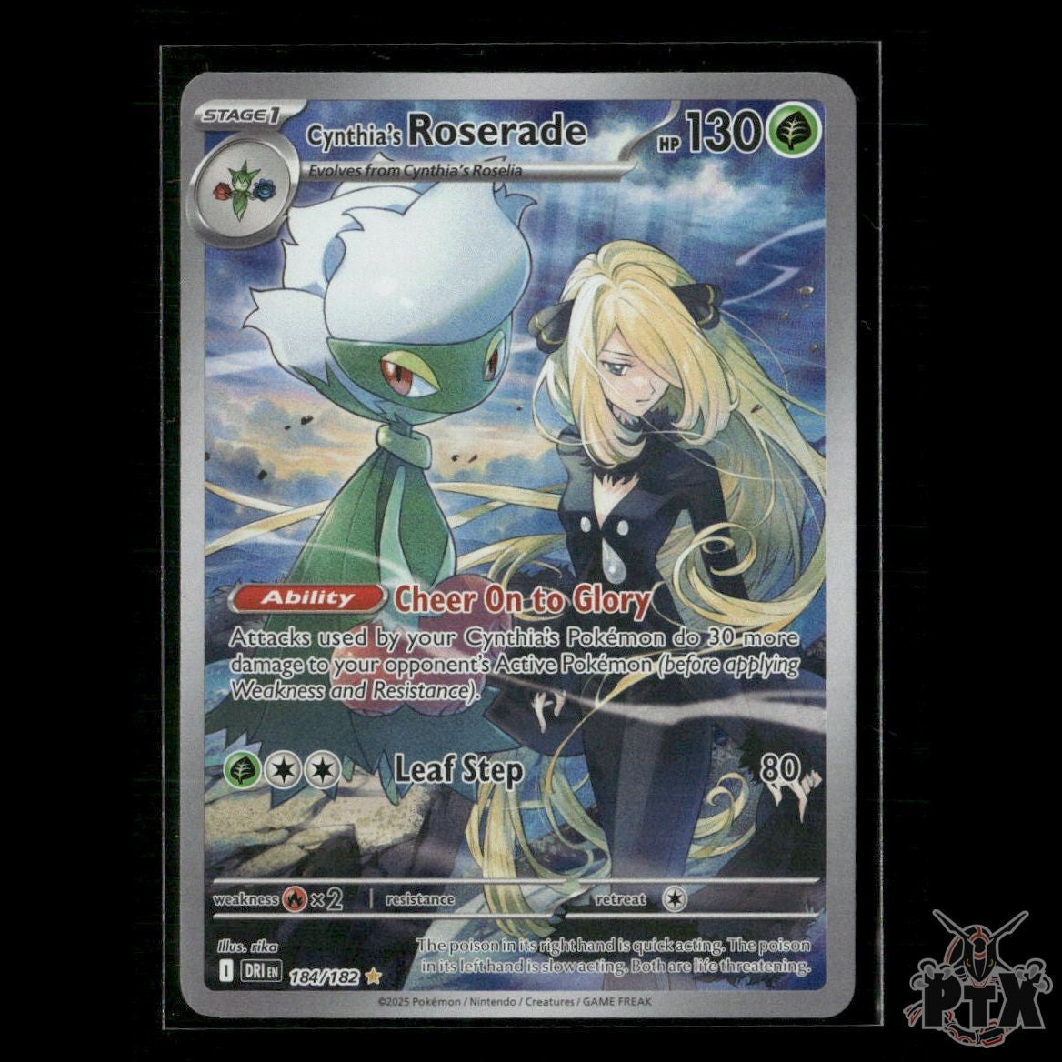 Cynthia's Roserade 184/182 SV10: Destined Rivals NM Pokemon