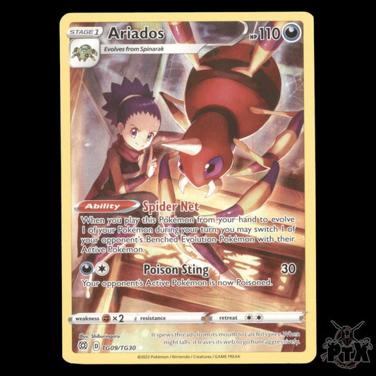 Ariados #TG09/TG30 Brilliant Stars NM/Near Mint Pokemon 2022