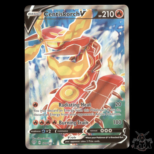 Centiskorch V #179/189 Darkness Ablaze NM/Near Mint Pokemon 2020