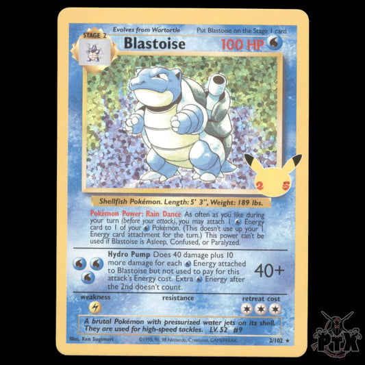 Blastoise #12/102 Celebration NM/Near Mint Pokemon 2020