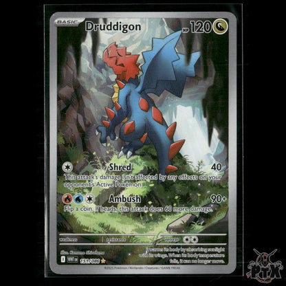 Druddigon 151/086 SV: White Flare NM Pokemon