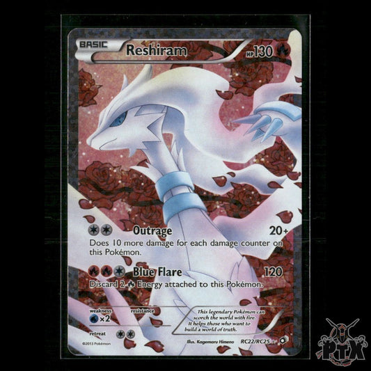 Reshiram (Full Art) RC22/RC25 Legendary Treasures: Radiant Collection HP Pokemon