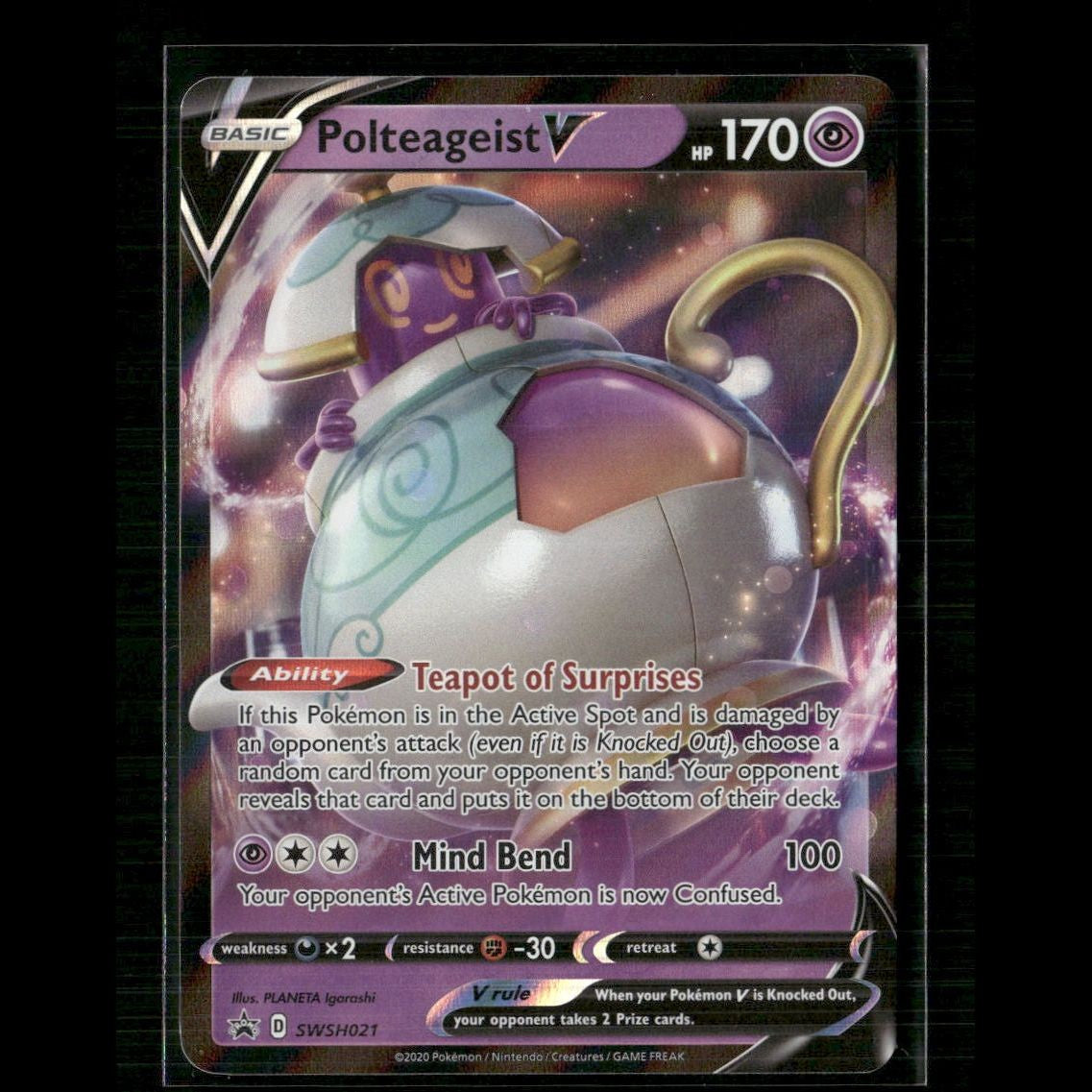 Polteageist V SWSH021 SWSH: Sword & Shield Promo Cards NM Pokemon