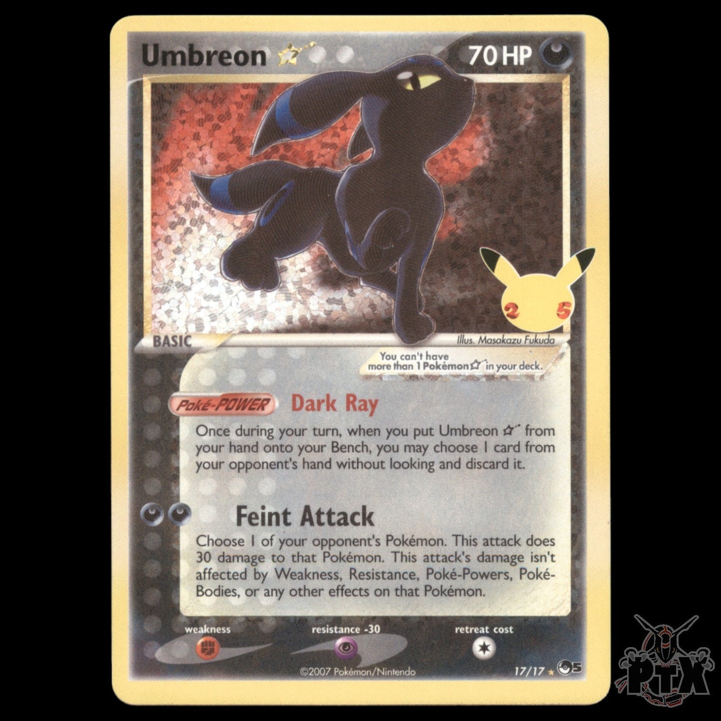 Umbreon #17/17 Celebrations NM/Near Mint Pokemon 2021