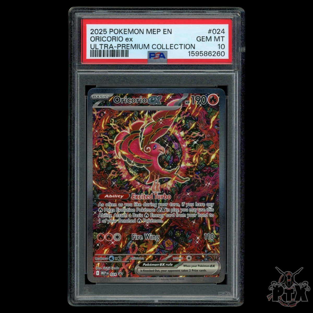 Oricorio ex 024 PSA 10 Mega Evolution Promo Pokemon 2025
