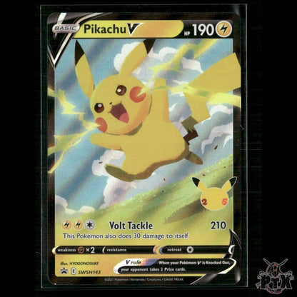 Pikachu V SWSH143 SWSH: Sword & Shield Promo Cards NM Pokemon