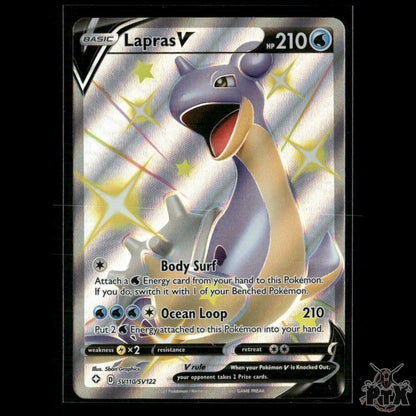 Lapras V SV110/SV122 Shining Fates: Shiny Vault NM Pokemon