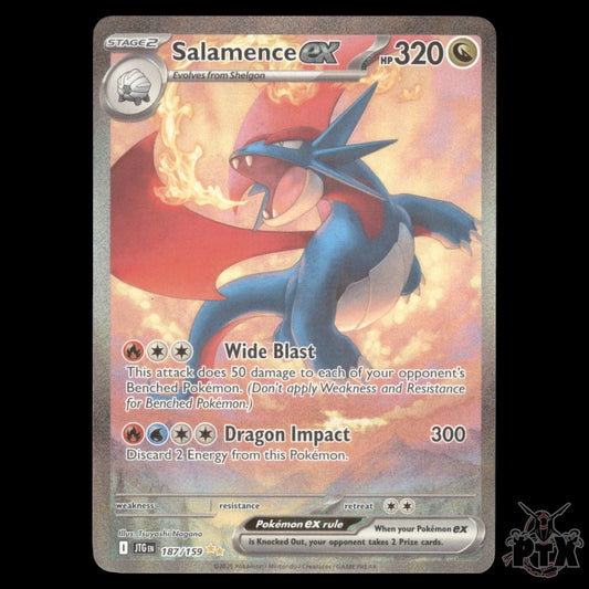 Salamence ex #183/159 Journey Together NM/Near Mint Pokemon 2025
