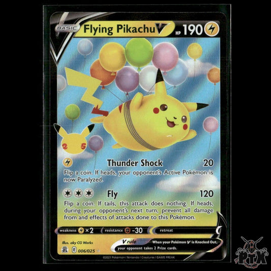 Flying Pikachu V 006/025 Celebrations NM Pokemon