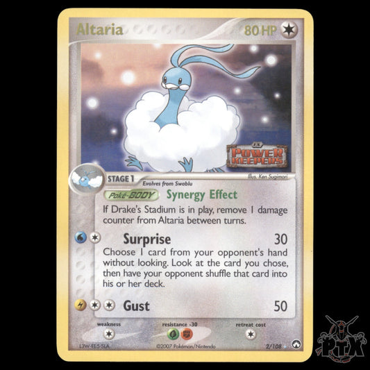 Altaria Reverse Holo #2/108 EX Power Keepers LP/MP Pokemon 2007