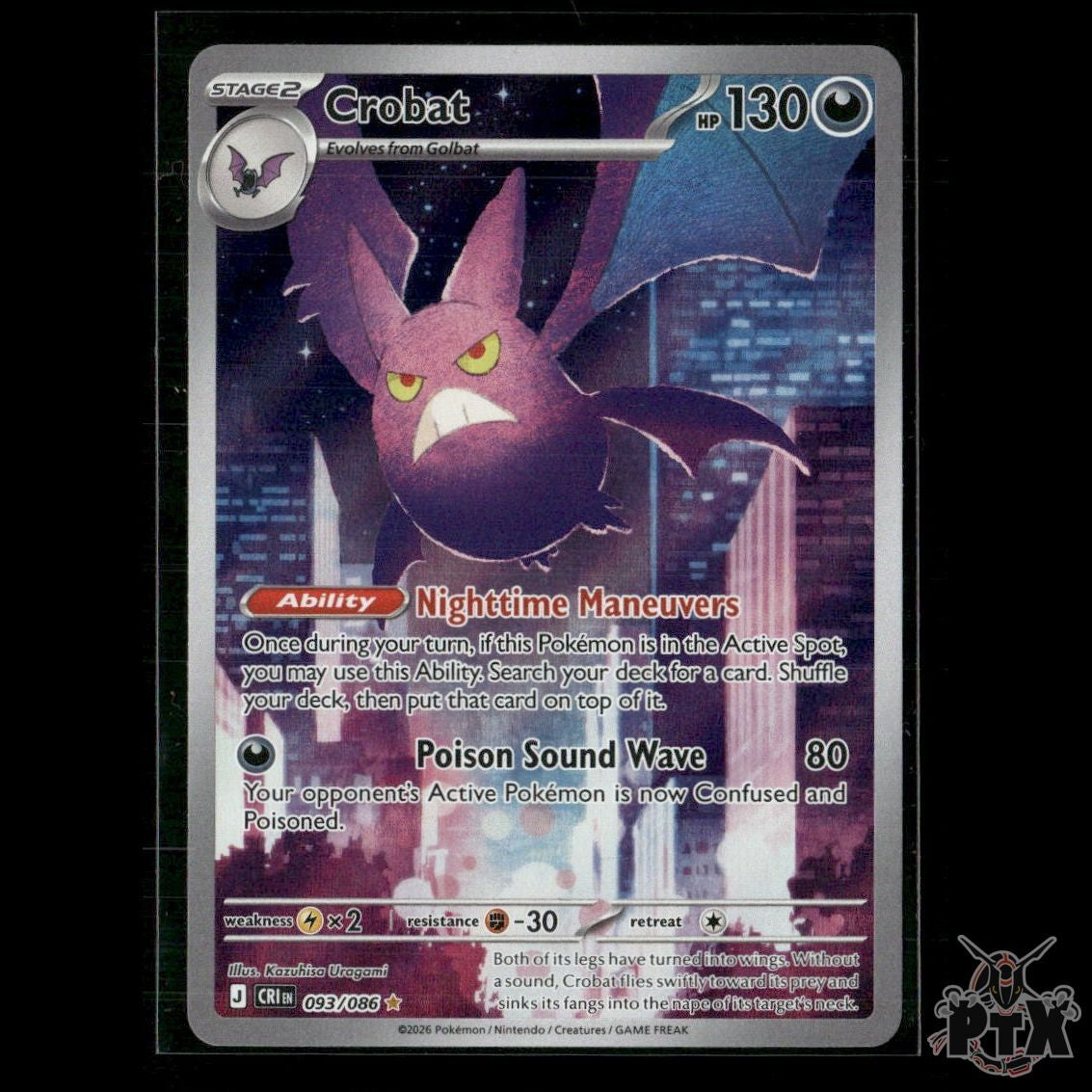 Crobat 093/086 ME04: Chaos Rising NM Pokemon