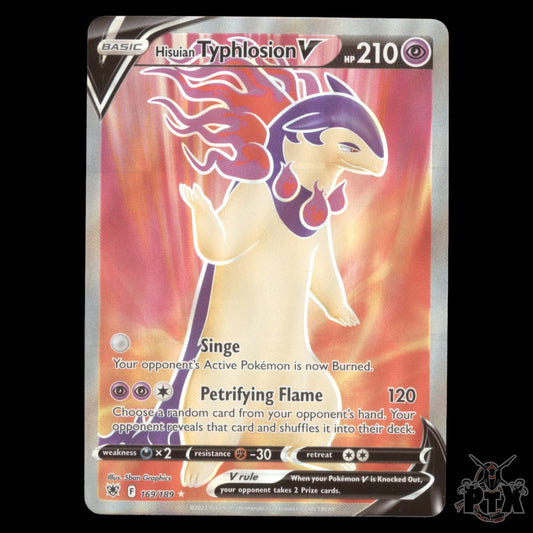 Hisuian Typhlosion V #169/189 Astral Radiance NM/Near Mint Pokemon 2022