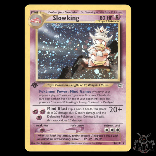 Slowking Holo #14/111 1st Edition Neo Genesis NM/Near Mint Pokemon 2000