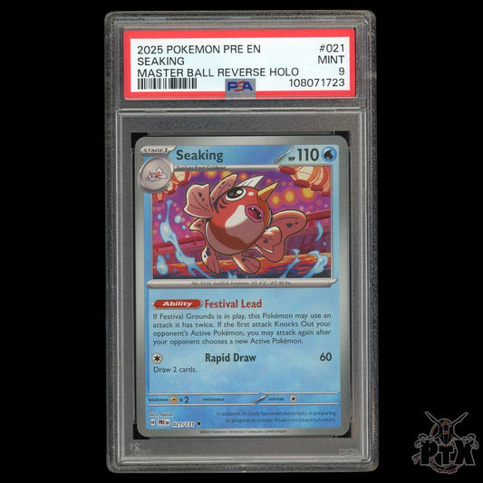 Seaking Masterball #21/131 PSA 9 Prismatic Evolutions Pokemon 2025