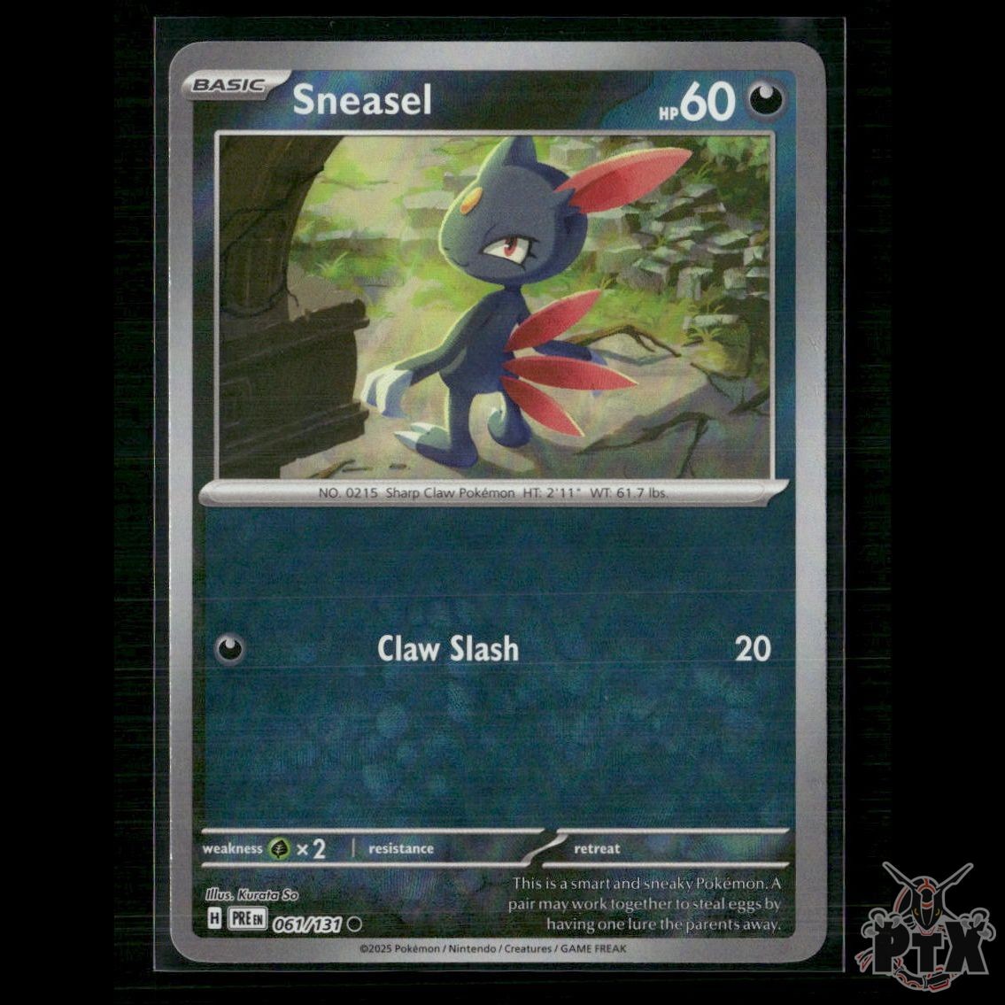Sneasel (Poke Ball Pattern) 061/131 SV: Prismatic Evolutions NM Pokemon