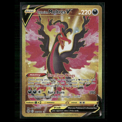 Galarian Moltres V (Secret) 183/172 SWSH09: Brilliant Stars NM Pokemon