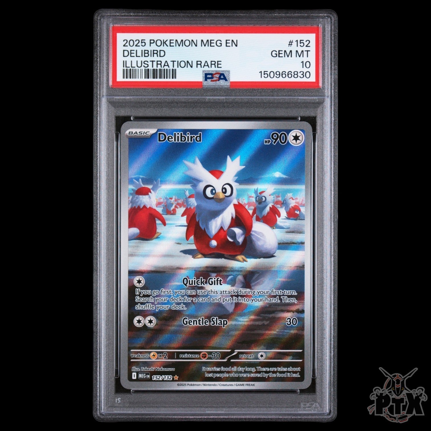 Delibird 152/132 PSA 10 Mega Evolutions Pokemon