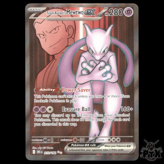 Mewtwo ex #213/182 Destined Rivals NM/Near Mint Pokemon 2025