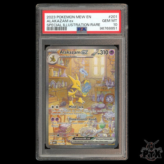 Alakazam ex #201/165 PSA 10 MEW 151 Pokemon 2023