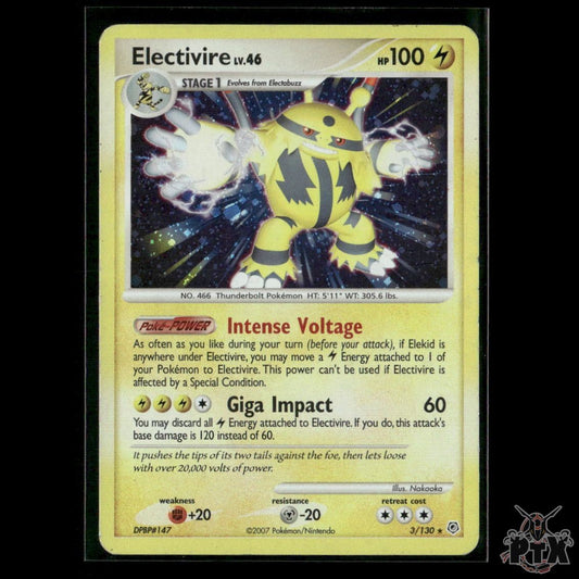 Electivire Holo 3/130 Diamond and Pearl MP Pokemon