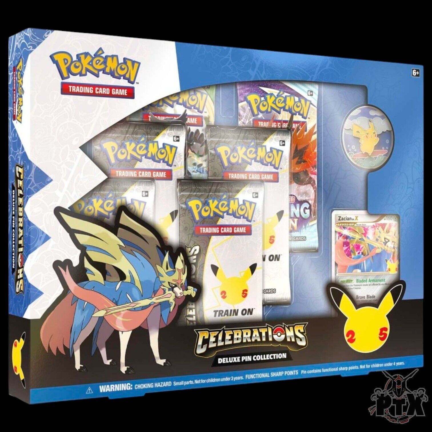 Celebrations Zacian Deluxe Pin Collection Box Pokemon 2021
