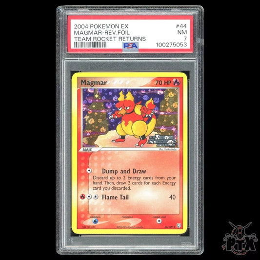 Magmar Reverse Holo #44/109 PSA 7 Team Rocket Return Pokemon 2004