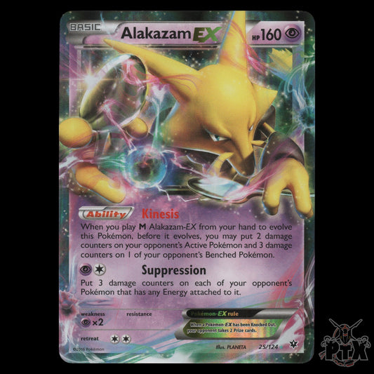 Alakazam EX # 25/124 Fates Collide XY NM/Near Mint