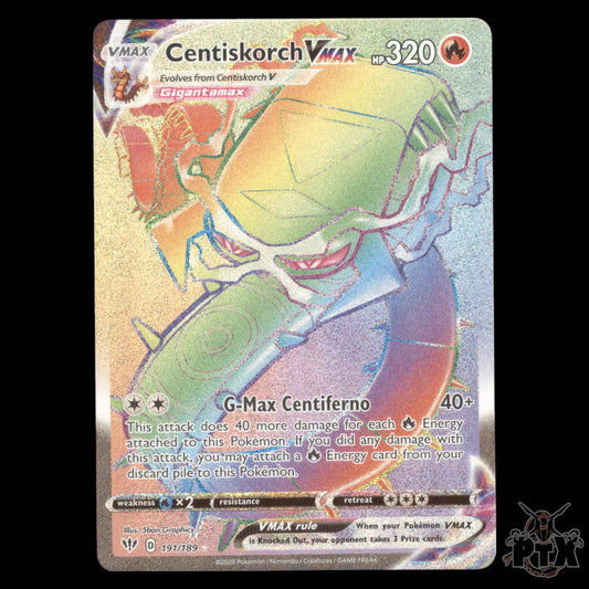 Centiskorch VMAX #191/189 Darkness Ablaze SWSH NM/Near Mint