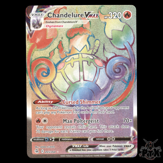 Chandelure VMAX #265/264 Fusion Strike SWSH NM/Near Mint