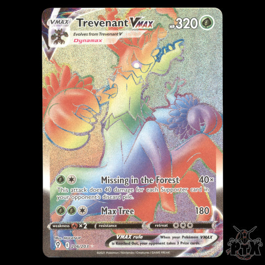 Trevenant VMAX #206/203 Evolving Skies SWAH NM/Near Mint