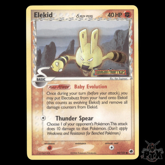 Elekid Reverse Holo #48/101 EX Dragon Frontiers LP/Lightly Played