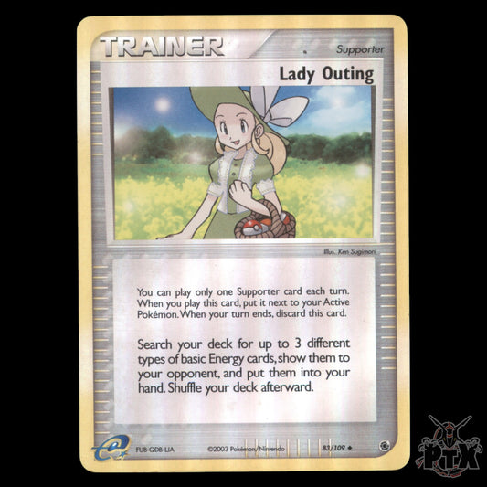 Lady Outing Reverse Holo #83/109 EX Ruby & Sapphire LP/Lightly Play