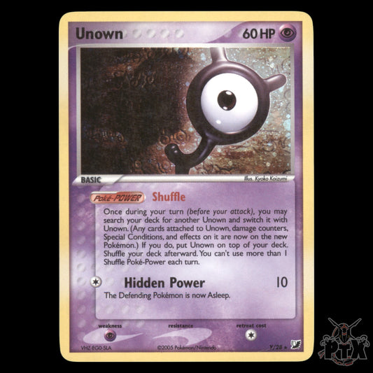 Unown Holo #Y/28 Unseen Forces LP/Lightly Played